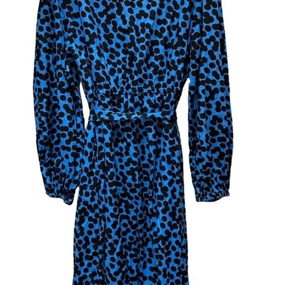 Ava & Viv Blue Leopard Print Midi Dress - Picture 5 of 6